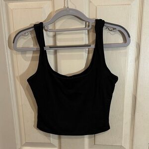 Classic Black Women's Crop Top